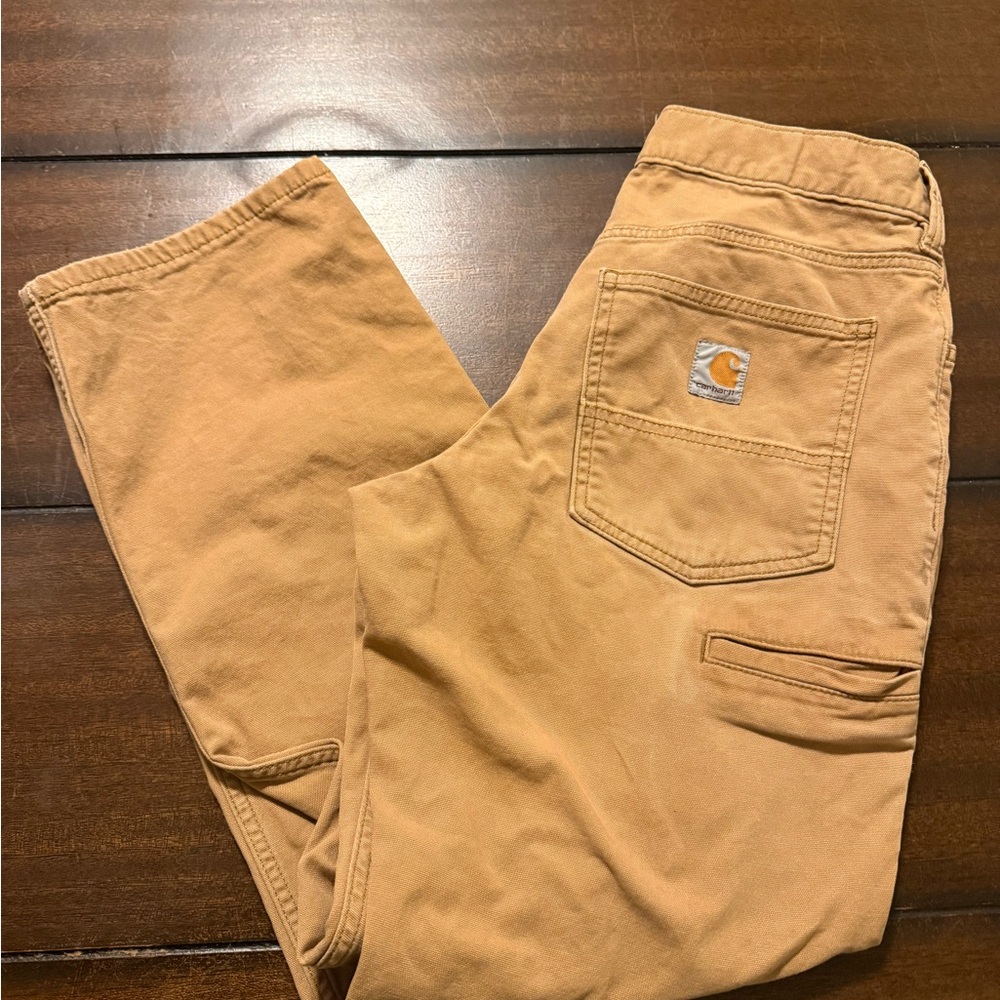 Carhartt Relaxed Fit Brown Canvas Work Pants 30x30
